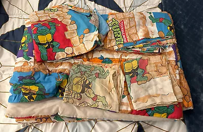 1988 Teenage Mutant Ninja Turtles Twin Bed Set • $49.99