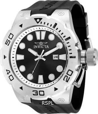 Invicta Pro Diver Silicone Black Dial Quartz 36996 100M Men's Watch • £71.87