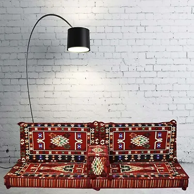 £165 • Buy Floor Seating Cushion Covers, Oriental Kilim Corner, Hookah Lounge, Pallet Couch
