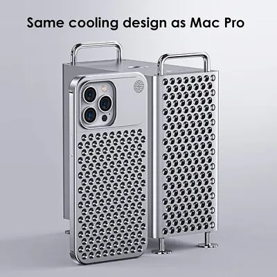 Aromatherapy Aluminum Metal Hollow Heat Dissipation Case For IPhone 12 13 14 15 • £23.99