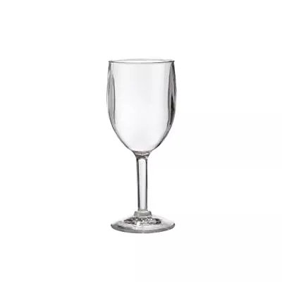G.e.t. Heavyduty Reusable Shatterproof Plastic Wine Glasses 8 Ounce Clear Set O • $23.67