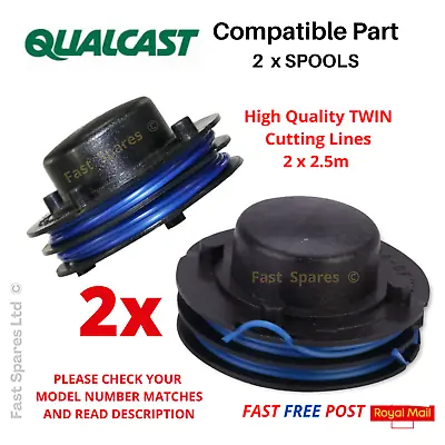 QUALCAST GT2518 Strimmer Grass Trimmer  2 X Spools   FAST POST  • £12.95