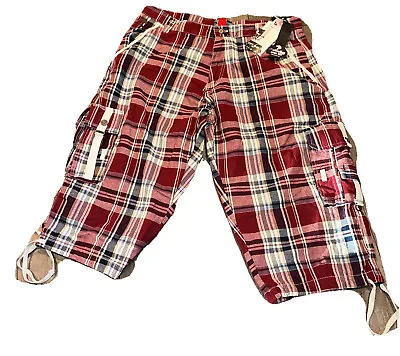News Timberline Fashionable Mens Size 40 Plaid Long Length Shorts New With Tags • $15.50