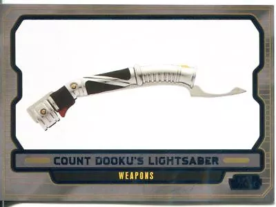 Star Wars Galactic Files 2 Blue Parallel Base Card #608 Count Dooku's Lightsaber • $5.95