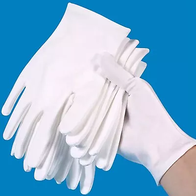 PREMIUM 100% COTTON GLOVES White Moisturising Eczema Dry Hands Cream S M L XL • $3.01