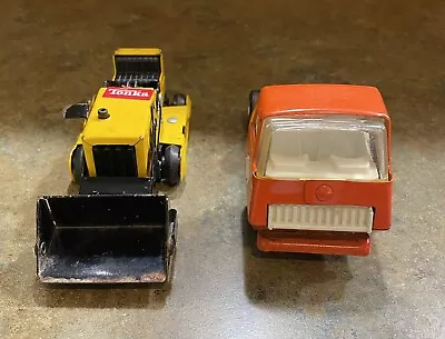 Vintage Tonka Mini Bulldozer & Truck- Pressed Steel - 1970s • $24