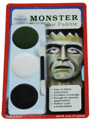 Mehron Tri-Color Palette Monster Professional Makeup Kit • $9.99