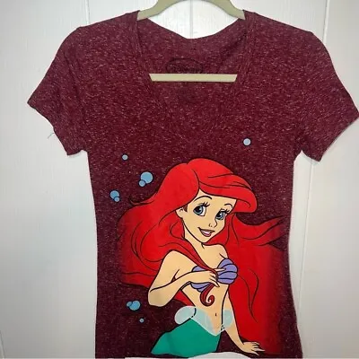 Disney Ariel V Neck Graphic T-Shirt Disney Princess Size M • $19