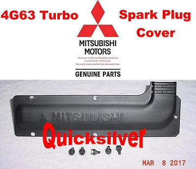 91 99 Mitsubishi Eclipse Eagle Talon 4g63 Turbo Spark Plug Cover & Bolts NEW OEM • $56.49