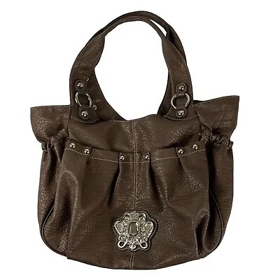 Kathy Van Zeeland Women's Shoulder Bag Brown Studded Purse Handbag • $17.59