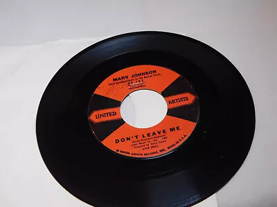 Marv Johnson Don't Leave Me / You Got What It Takes 45 Rpm Record 028 • $4.99