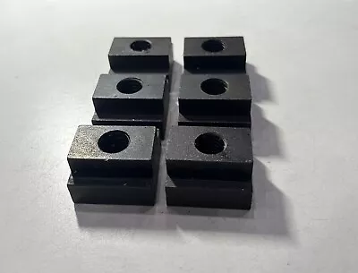 T-Slot Nuts Fastener Nuts Hardware Steel 3/8  Thread Size Black Oxide Set Of 6 • $22