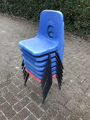 £15 • Buy 7 X Robin Day Hille Infants School Stacking Chairs
