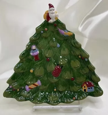 Spode  7” Christmas Tree Cookie Ceramic Plate • $10