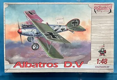 Eduard WWI Albatros D.V 1/48 Scale Airplane Model Kit - Vintage Open Box 8013 • $39.99