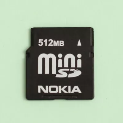 Nokia 512MB Mini SD Memory Card MiniSD For Older MP3 Players GPS Phones PDAs • $12.95