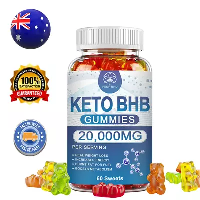 Keto Diet Gummies Ketones Advanced ACV Weight Loss Fat Burner Dietary Supplement • $22.74