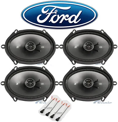 Kicker 6x8  Front+Rear Speaker Replacement Kit For 05-07 Ford F-250/350/450/550 • $183.96