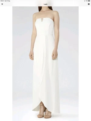 £19.99 • Buy £225 Designer REISS Zosia Maxi Dress Size 16 BRAND NEW-floor Length Wrap Front