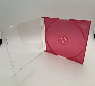 3 Pcs New Quality 5.2mm Slim Cd Jewel Case Hot Pink Tray  Psc16hotpink • $7.99