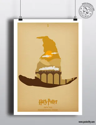 £4 • Buy PHILOSOPHERS STONE - Minimalist Movie Poster Posteritty Minimal Harry Potter Art