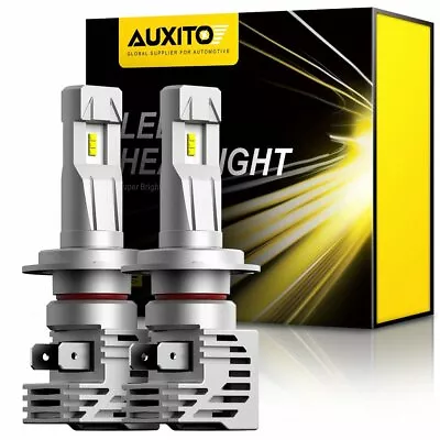 AUXITO H7 LED Headlight Bulb NO-Error Kit High Low Beam Fog Lamp Super White SMD • $36.99