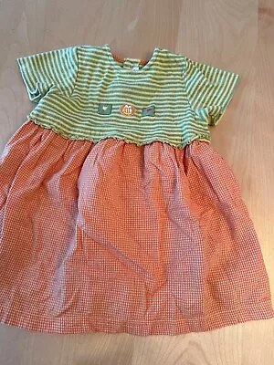 Babymini By Catimini Stripe Dress Girls Sz 18 Months • $23.99