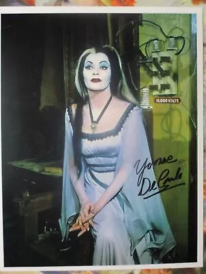 Yvonne DeCarlo 'Lily' The Munsters Hand Signed Autograph Photo COA • $54