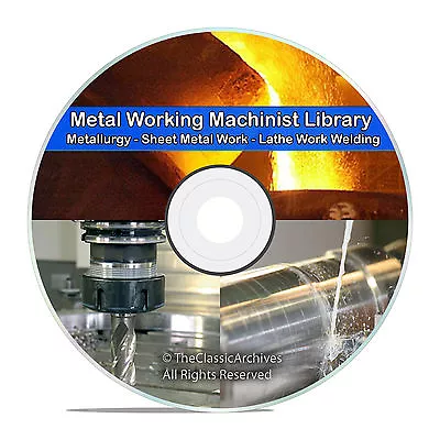 Machinist Lathe Metal Working Welding Foundry Blacksmith Metallurgy CD DVD V68 • £6.43