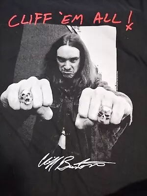 Euc Cliff Em All Size Xl Shirt Memoriam Burton Metallica Master Of Puppets Auto • $15