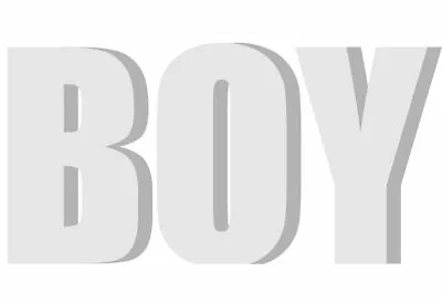 £370 • Buy 1200mm High Polystyrene Letters `BOY` . 200mm Thick