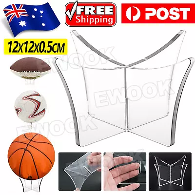 Ball Stand Display Rack Acrylic Holder Basketball Football Soccer Ball Support • $5.15