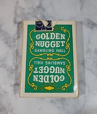 Golden Nugget Green Playing Cards Downtown Las Vegas Gambling Hall Vintage Rare • $99