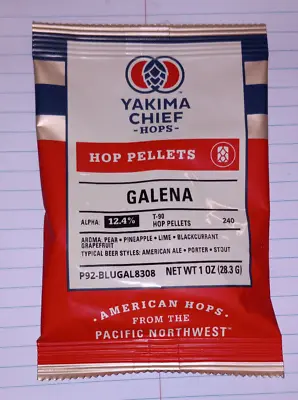 YAKIMA CHIEF Galena Hop Pellets - Expired  Lot Of (50) 1oz Bags • $12.49