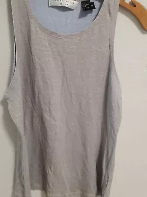 Charles Nolan Women Gold Tank Top M • $25