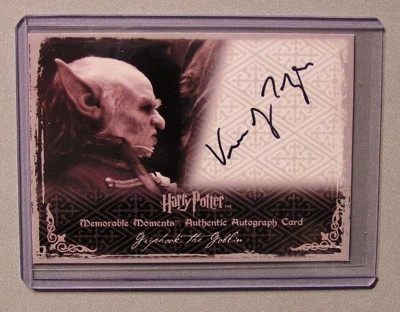 $75 • Buy Harry Potter-Verne Troyer-Griphook-Cinema-Movie-Signed-Signature-Autograph Card