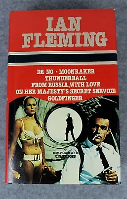 Ian Fleming 007 James Bond Omnibus (6 Books In One) Hardcover Vintage Cover • $49