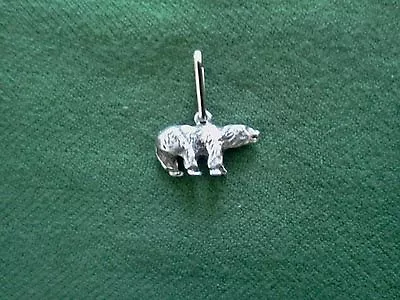 ARCTIC CIRCLE ZOO ANIMAL 1 POLAR BEAR 3D PEWTER ZIPPER PULL Or PENDANT ALL NEW. • $1.99