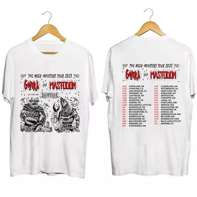 New Gojira And Mastodon The Mega Monsters Tour 2023 Shirt Cotton T-Shirt For Fan • $9.99