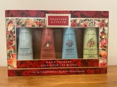 CRABTREE & EVELYN Hand  Cream Gift Set (with Gardeners) - 4 X 25g - NEW- Boxed • £21.50