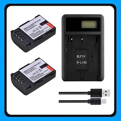 2 Battery+LCD Charger For Panasonic DMC-GH3A DMC-GH3K DMC-GH4A DMC-GH4K DMC-GH5K • $48.60