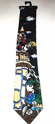 Mickey Mouse Minnie Tie New Old Stock Disney Store 100 %Silk Castle Scene  • $15.29