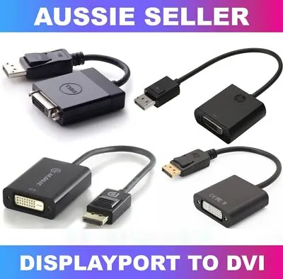DisplayPort TO DVI Adapter Converter Conversion Display Port Monitor • $4