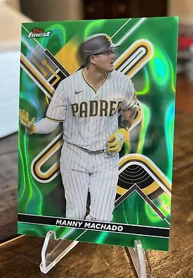 2022 Topps Finest Green Lava Refractor #83 Manny Machado San Diego Padres /99 • $6