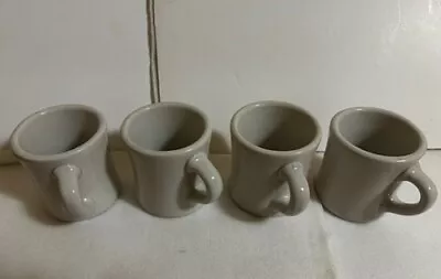 Set Of 4 Vintage Victor USA Coffee Cups Heavy Restaurant Ware. • $44