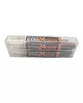 2x Maybelline New York Super Stay 24HR Color Lip Stain & Balm 345 Espresso Edge • $11.43