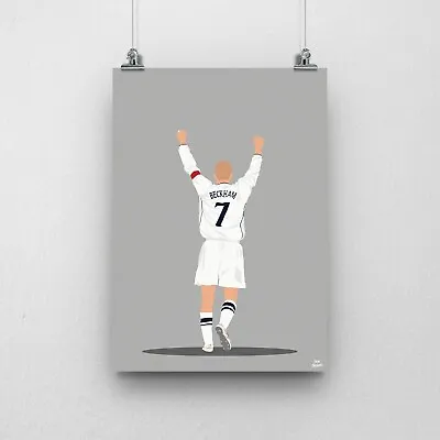 David Beckham Poster England Football Print • £6.50