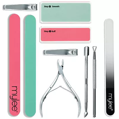 Mylee Nail Cuticle Care Clippers Nippers Pusher Scraper Files Buffer Accessories • £7.50