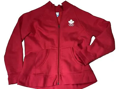 CANADA OLYMPIC TEAM -HBC Original Sweat Jacket Size LARGE Full Zip Heavyweight • $24.97