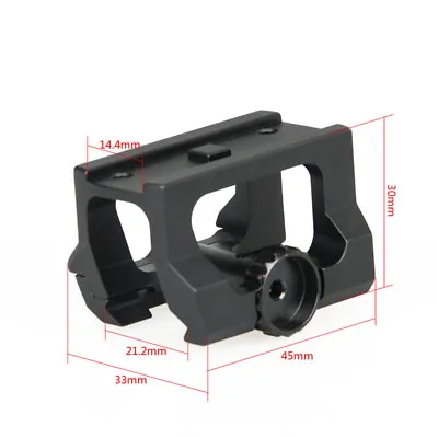 Quick-Detach Scope Riser Mount For T2 Red Dot Sight Fit 21mm Rail Black Color • $18.99